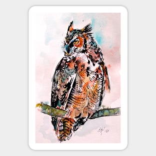 Great horned owl Sticker